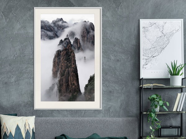 Poster 'Clouds Pierced by Mountain Peaks'