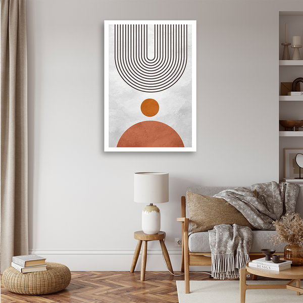 Kunstdruck auf Leinwand 'Geometric Line Rev'