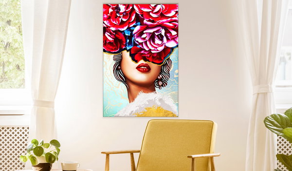 Kunstdruck auf Leinwand 'Sweet Lips Vertical'