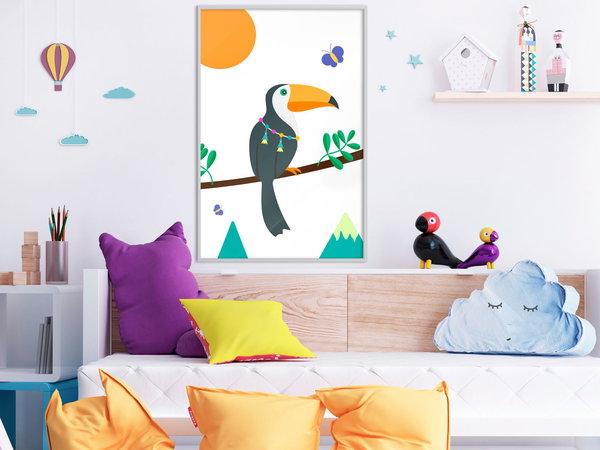 Poster 'Toucan And Butterflies'