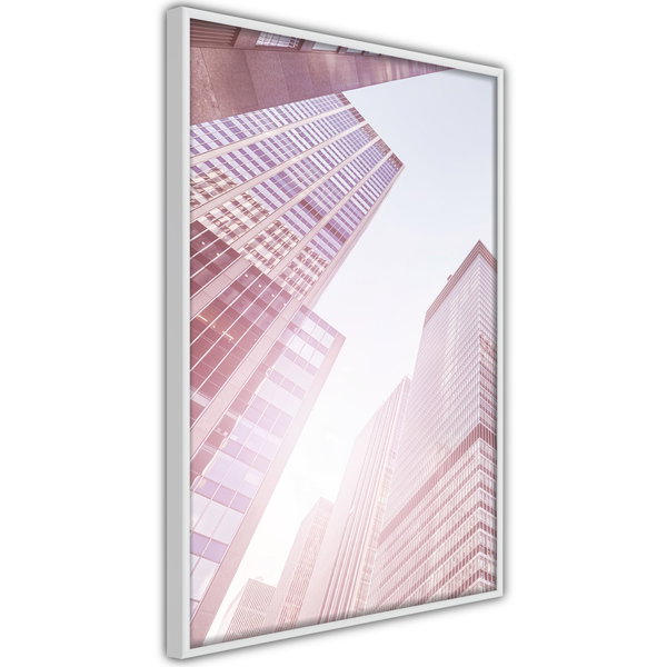 Poster 'Steel and Glass (Pink)'