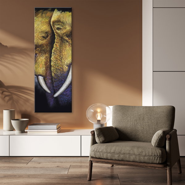 Canvas Print 'Elephant Close-Up 1'