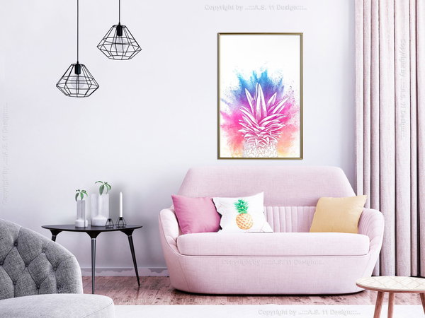 Poster 'Colourful Pineapple'