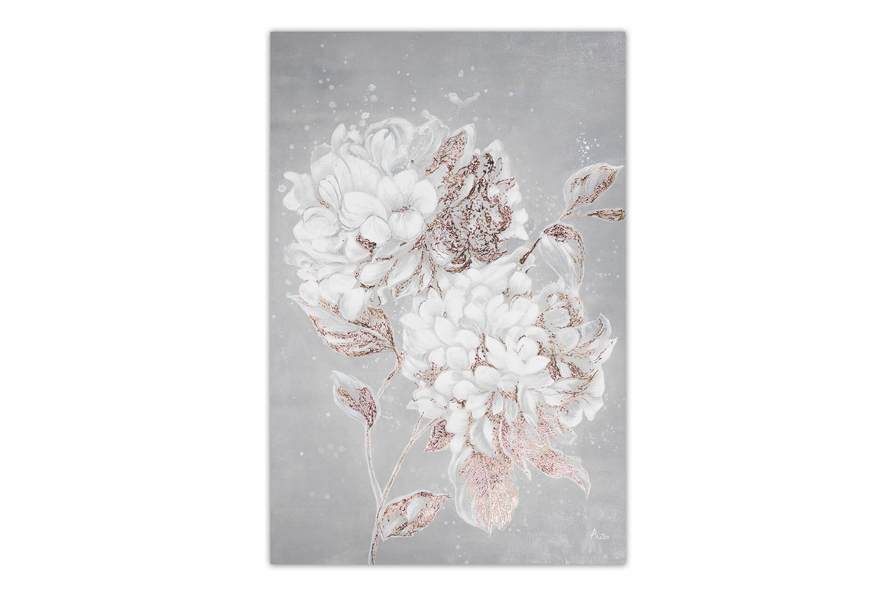 XXL Olieverf schilderijen 'Sun-Kissed Flower' | Handgeschilderd unicum in de ruimte.