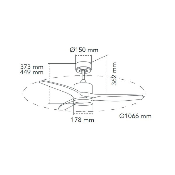 Deckenventilator 'Terre TC1'