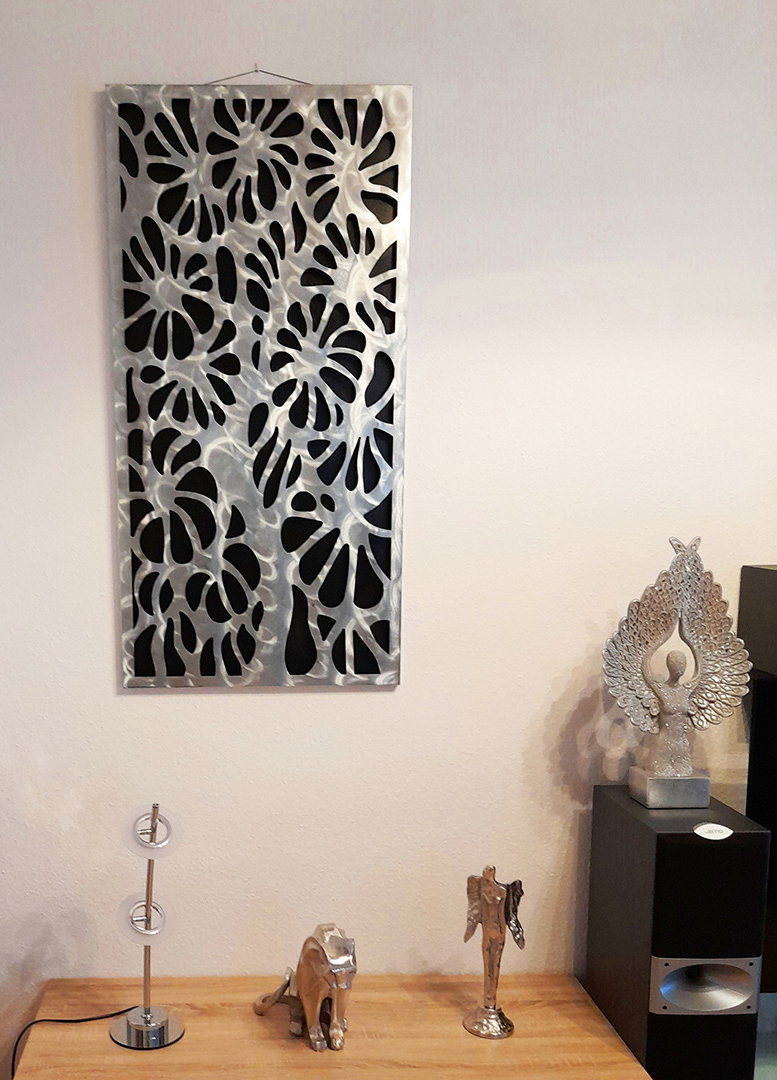 Metallbild 3D 'Unsterblicher Geist' 60x120x2,5cm