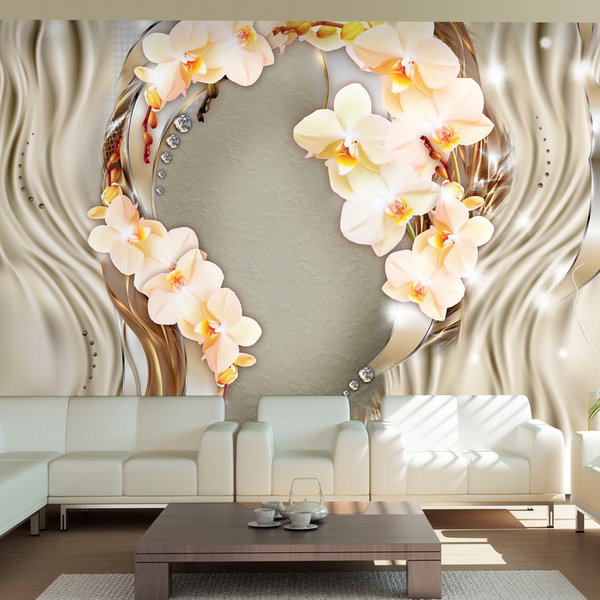 Papier peint 'Wreath of orchids'