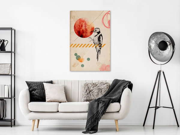 Kunstdruck auf Leinwand 'Bird Mail Vertical'