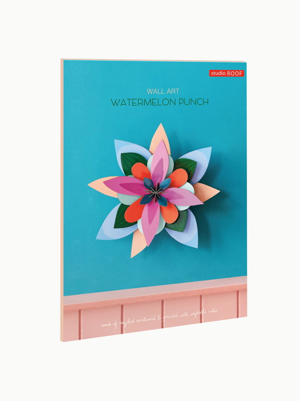 Wanddeko Papier 'Papierblumen-Blüte'