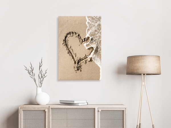 Kunstdruck auf Leinwand 'Wave of Love Vertical'