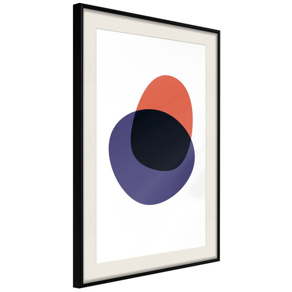 Poster 'White, Orange, Violet and Black'
