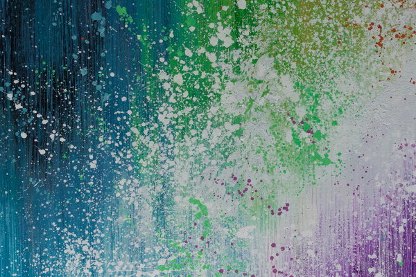 Großzügig aufgetragene Farben