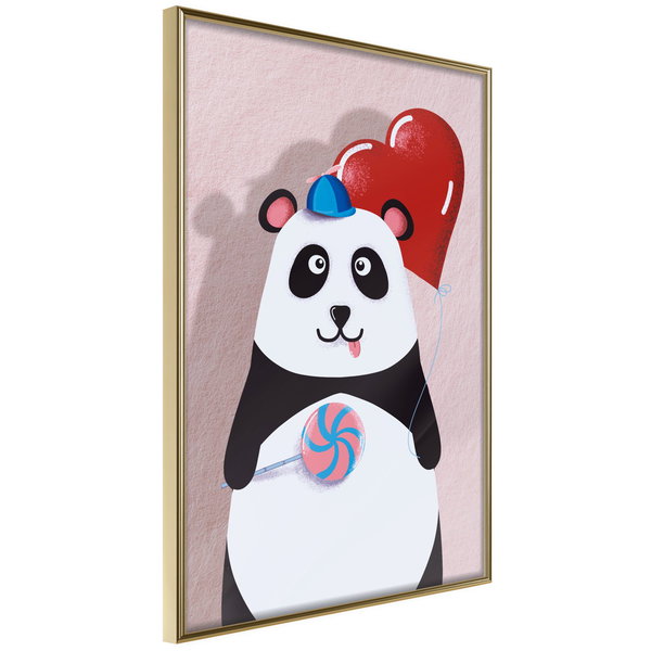Poster 'Panda with a Balloon'