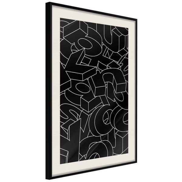 Poster 'Scattered Letters'