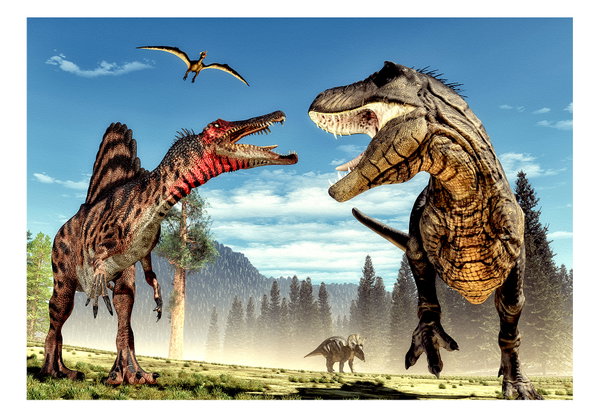 Tapete 'Fighting Dinosaurs'