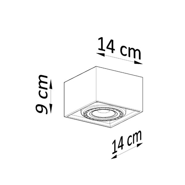 Deckenleuchte „QUATRO 1“