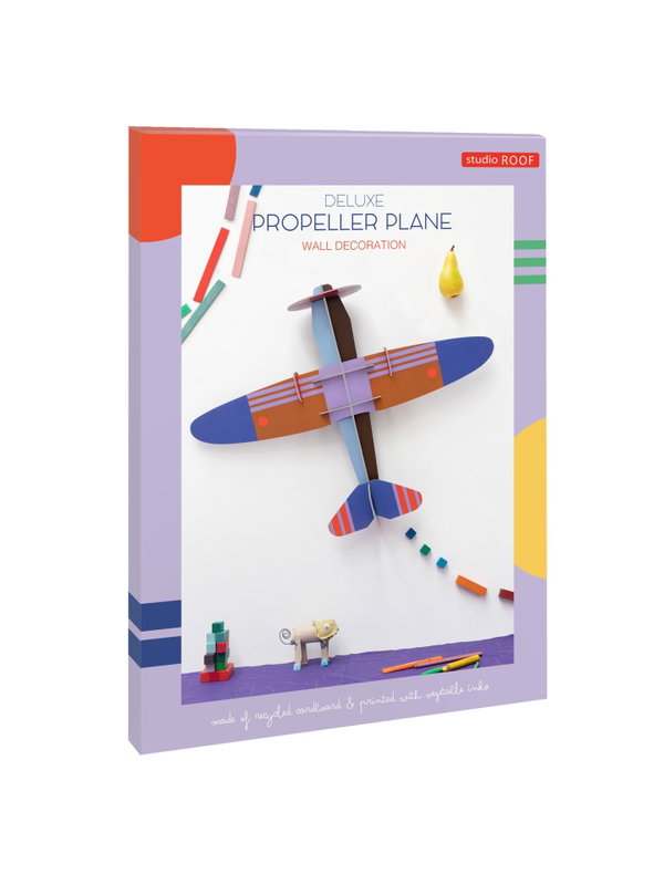 Karton skulptura za zid 'Vintage Paper Plane'
