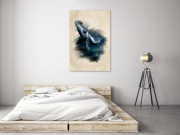 Kunstdruck auf Leinwand 'Underwater Adventure Vertical'