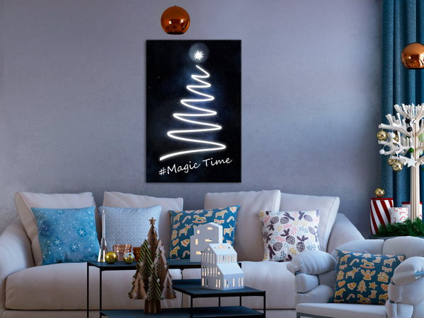 Stampa artistica su tela 'Magic Time Vertical'
