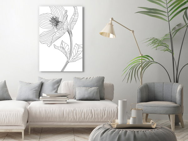 Kunstdruck auf Leinwand 'Spring Sketch Vertical'