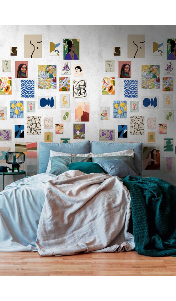 Tapete 'Artful Collage' 159x280cm