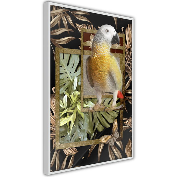 Poster 'Composition with Gold Parrot'