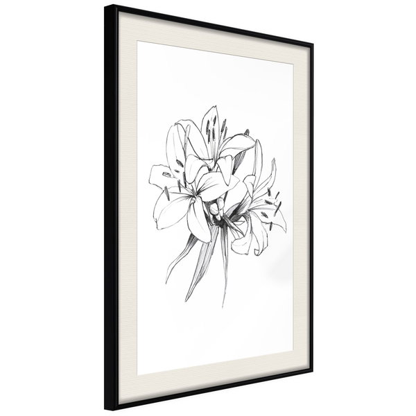 Poster 'Drawn Flowers'