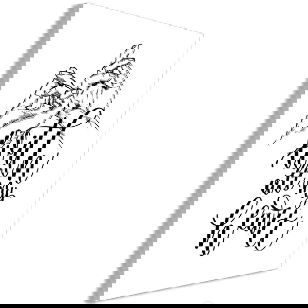 Impressão em tela 'With All My Heart Vertical'