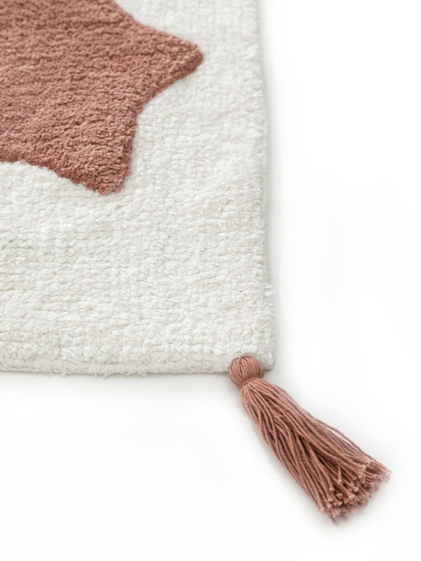 Design Waschbarer Kinderteppich Stars Bunt