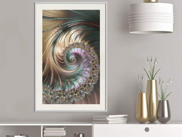 Poster 'Iridescent Spiral'