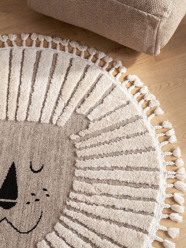 Design Kinderteppich Momo Beige XV