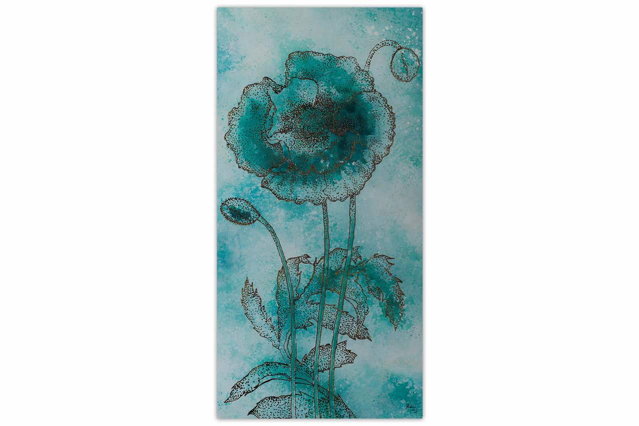 XXL Olieverf schilderijen 'Ethereal Blossom' | Handgeschilderd unicum in de ruimte.