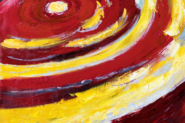 Großzügig aufgetragene Farben