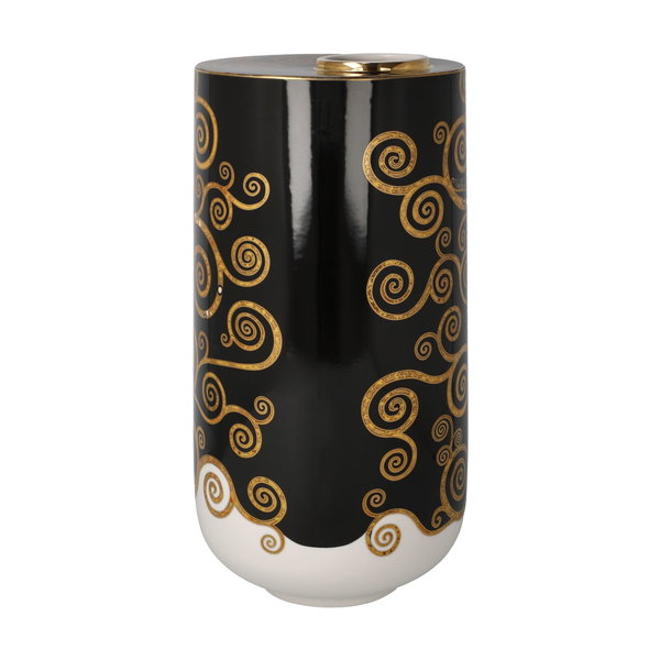 Porzellan Vase 'Golden Spiral Tree' von Gustav Klimt 12x25,5x12cm