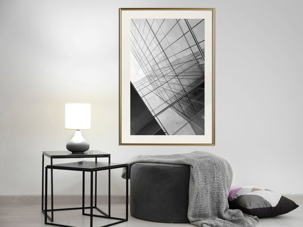 Poster 'Steel and Glass (Grey)'