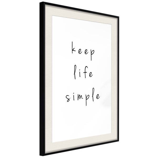 Poster 'Keep Life Simple'