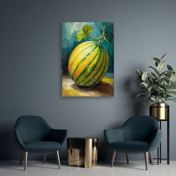 Kunstdruck auf Leinwand 'Golden Melon Delight 2'