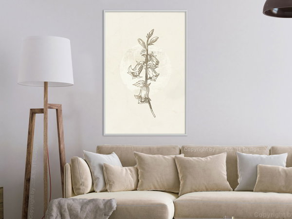 Poster 'Beige Campanula'