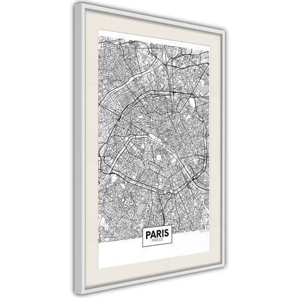 Poster 'City Map: Paris'