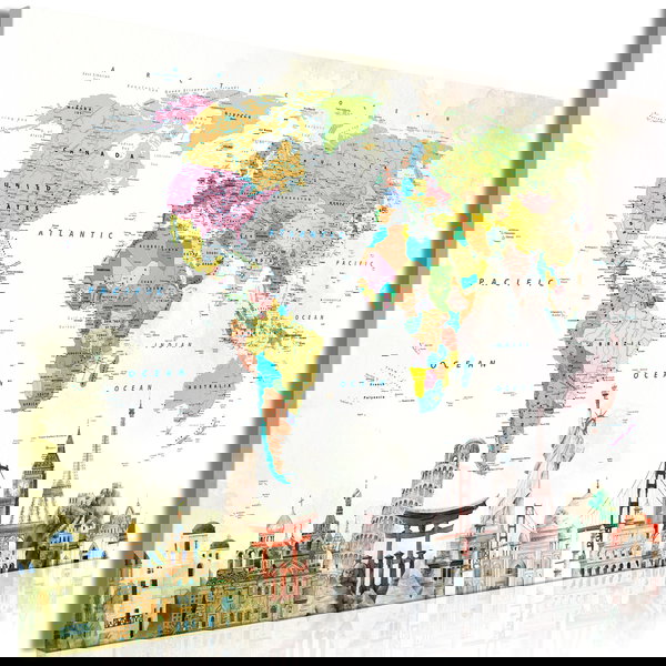 Impressão em tela 'Wonders of the World Wide'