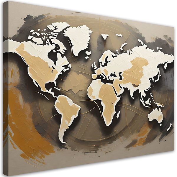 Kunstdruck auf Leinwand 'Global Canvas Symphony'