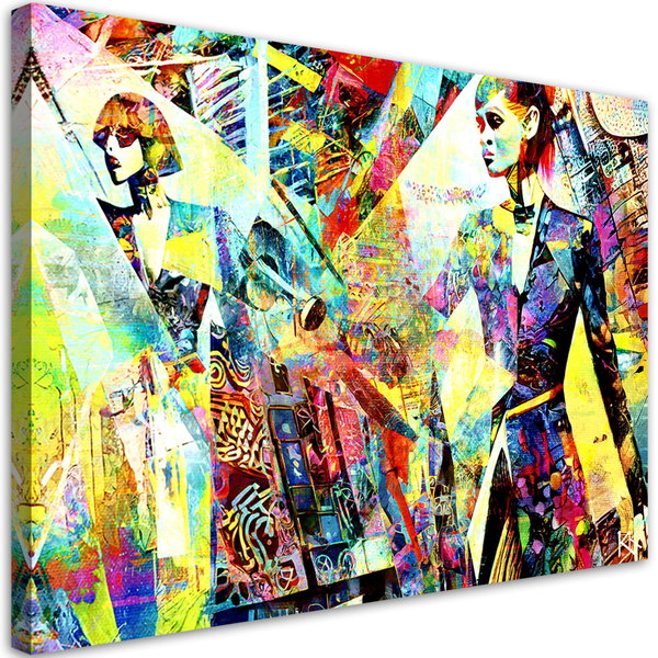 Stampa su tela 'Urban Awakening in Color 3'