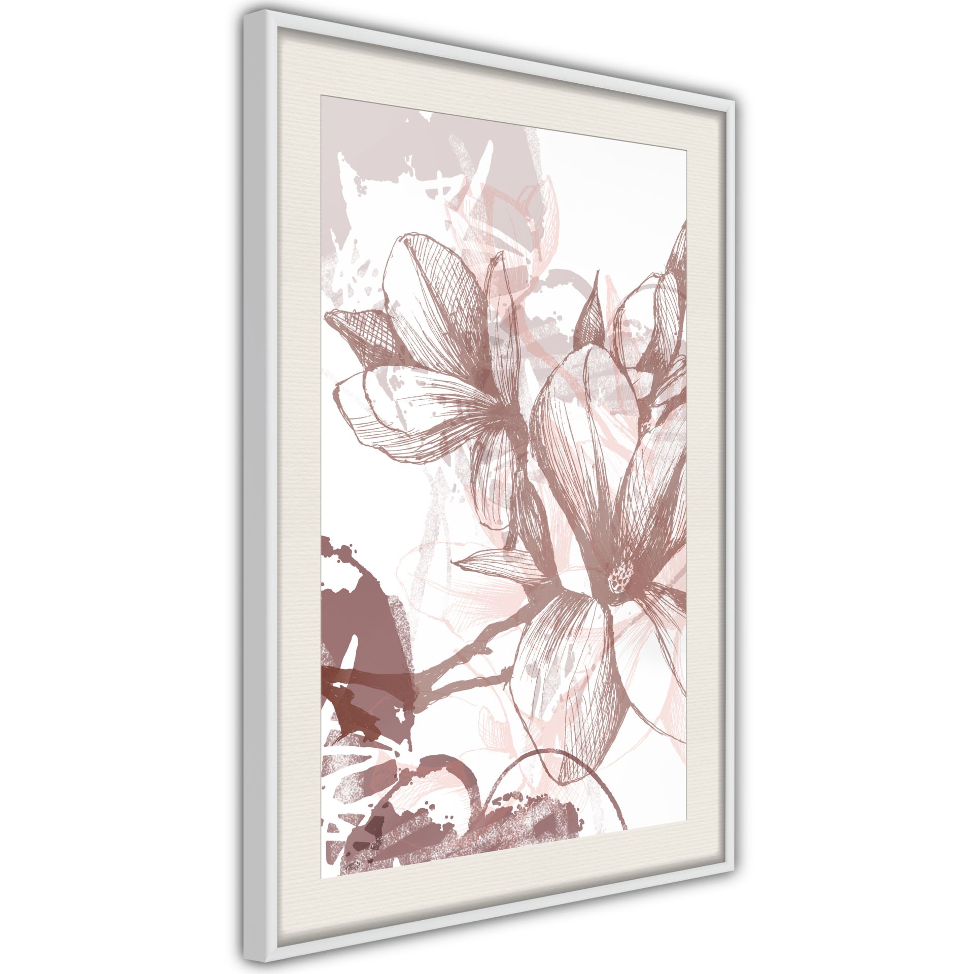 Poster 'Drawn Flower'