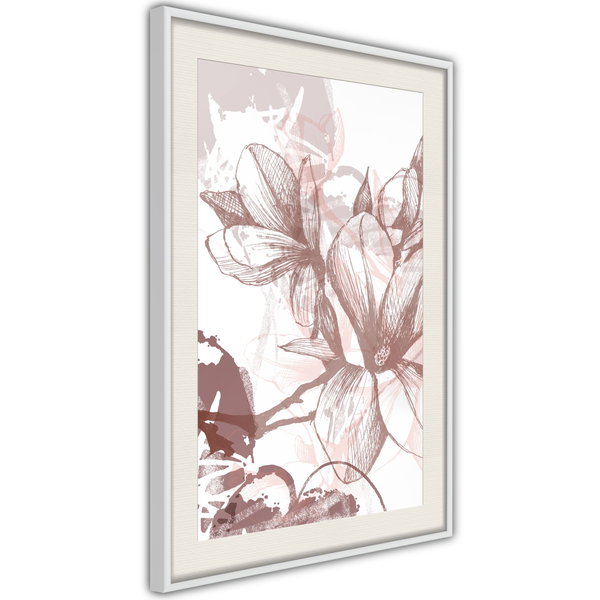 Poster 'Drawn Flower'