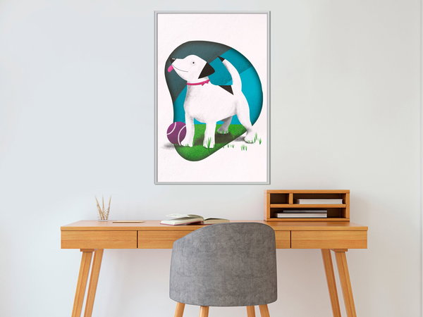 Poster 'Dog and Ball'