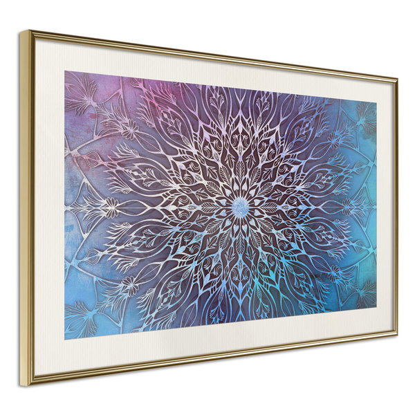 Poster 'Blue and Pink Mandala'