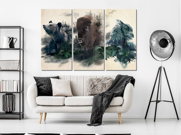 Kunstdruck auf Leinwand 'Nature's Womb (3-teilig)'