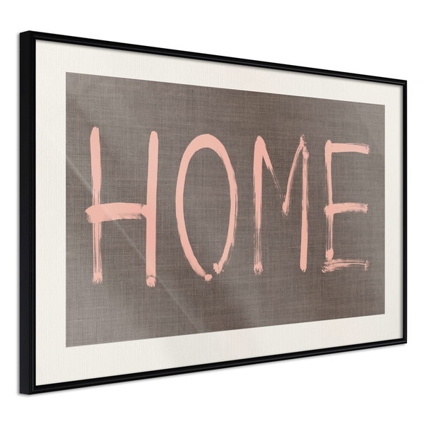 Poster 'Simply Home (Pink)'