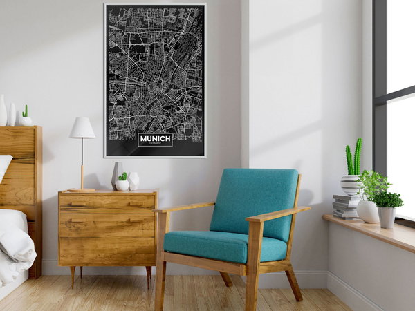 Poster 'City Map: Munich (Dark)'