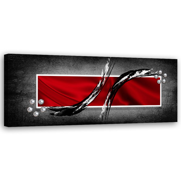 Kunstdruck auf Leinwand 'Crimson Symphony'